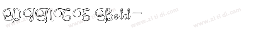 DINCE Bold字体转换